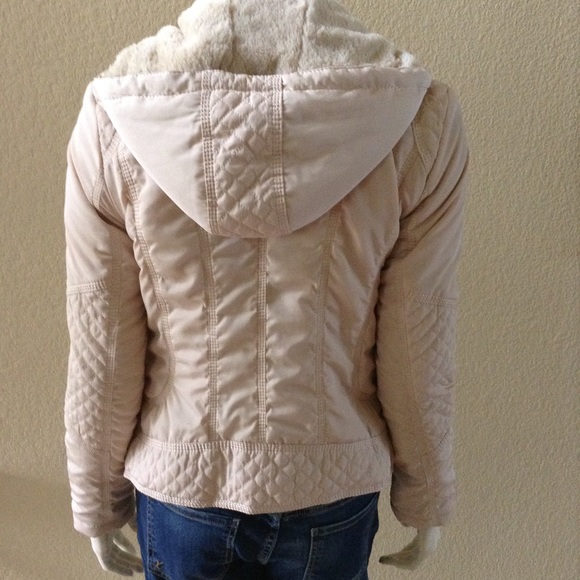 Coalition Jackets & Blazers - Cream Puffer Jacket